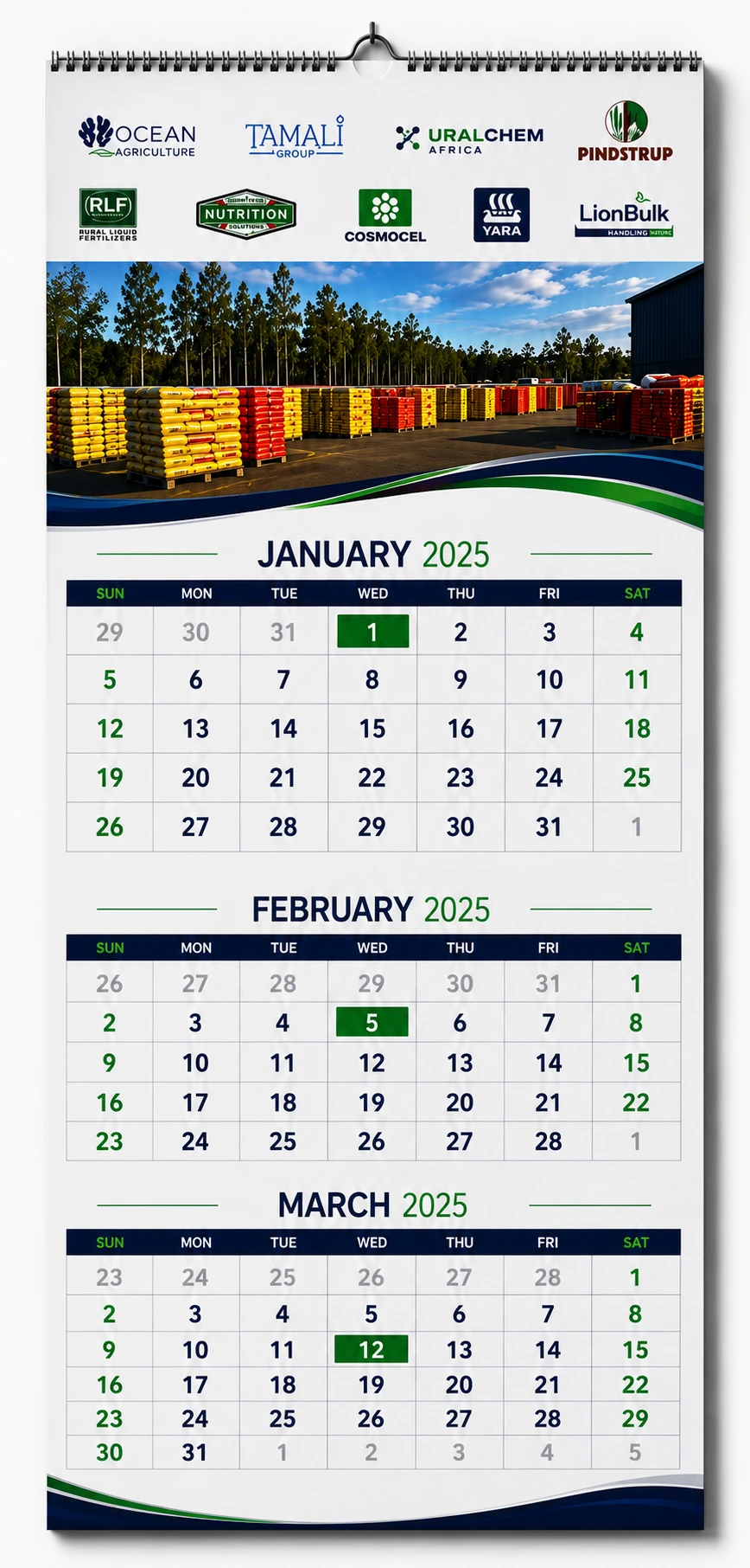 Shipping Calendar